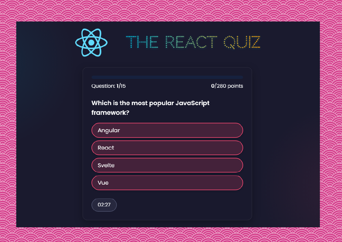 React Quiz ⁉️